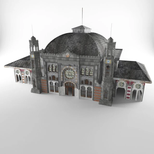 sirkeci tren gar 3D Model .c4d .max .obj .3ds .fbx .stl .blend