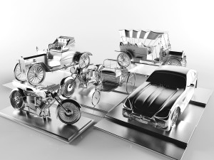 group of cars 3D 모델