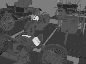 group of cars 3D Model