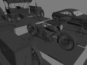 group of cars 3D Model