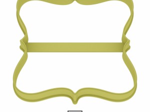 plate 23 cookie cutter for professional Modello di stampa 3D