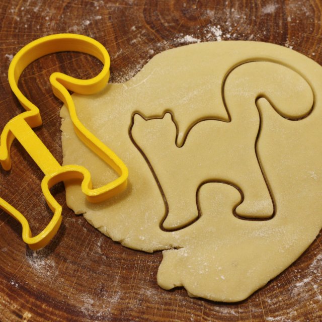 cat cookie cutter for professional 3D 打印模型 .c4d .max .obj .3ds .fbx .stl .blend 