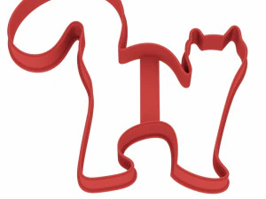cat cookie cutter for professional 3D Print Model