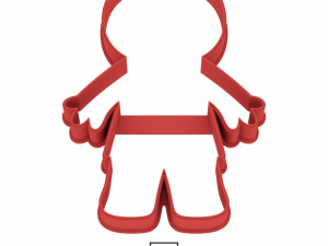 mummy cookie cutter for professional 3D 프린트 모델