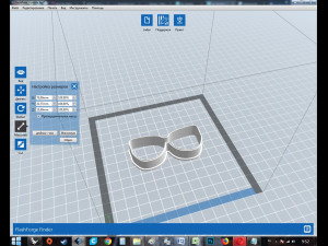 set hat glasses mustache cookie cutter for professional 3D Druckmodell