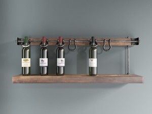 loft wine rack 3D Model