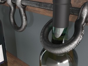 loft wine rack 3D Model