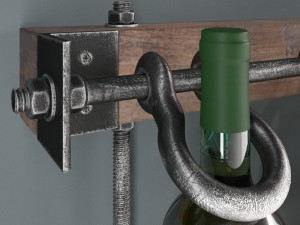 loft wine rack 3D Model