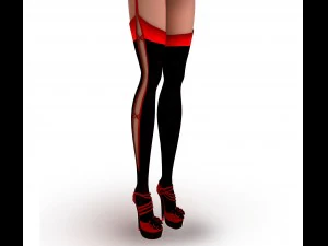 Santa girl 3D Model