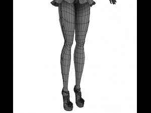 Santa girl 3D 모델