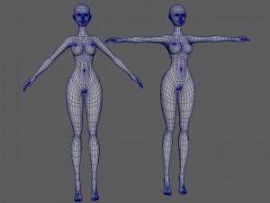 Santa girl 3D 모델