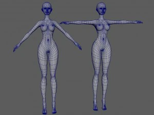 Santa girl 3D Model