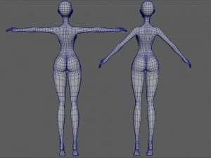 Santa girl 3D 모델