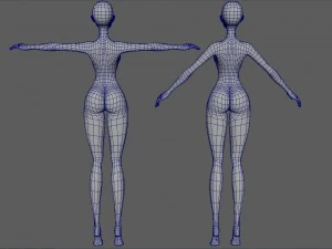 Santa girl 3D Model