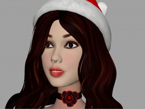 Santa girl 3D 모델