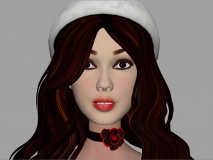 Santa girl 3D 모델