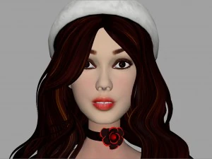 Santa girl 3D Model