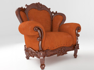 baroque furniture Modello 3D