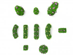 bushesflowers 3D Model