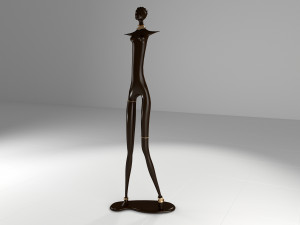 statuette african 3D Модель