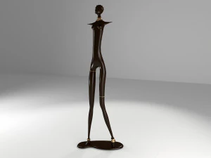 statuette african 3D Model