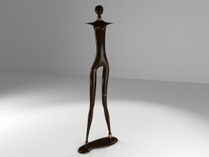 statuette african 3D Model