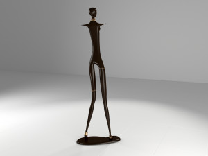 statuette african 3D Model
