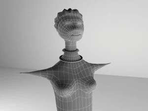 statuette african 3D Model