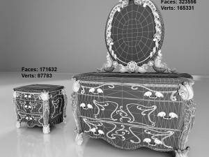 luxury bed style of gothic Modelo 3D