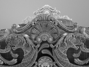 luxury bed style of gothic Modelo 3D