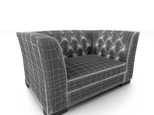 of leather armchairs Model 3D