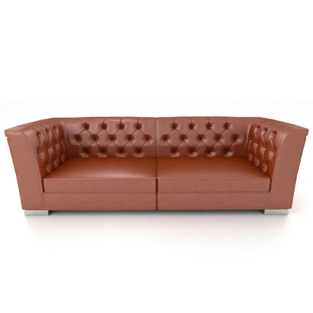leather sofa 3D Model .c4d .max .obj .3ds .fbx .stl .blend 