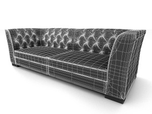 leather sofa 3D Модель