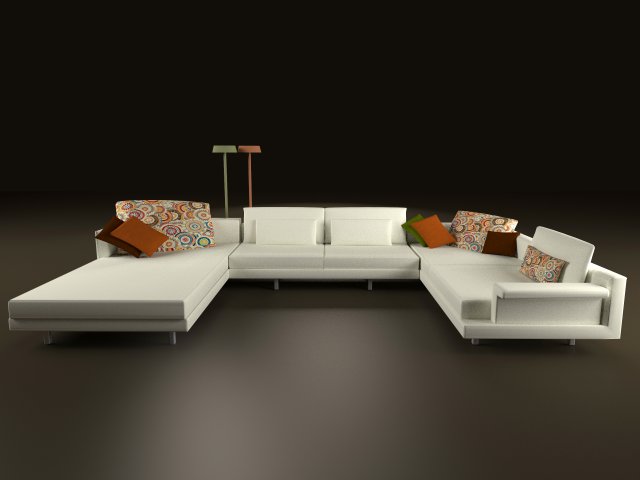 sofa 3Dモデル .c4d .max .obj .3ds .fbx .stl .blend