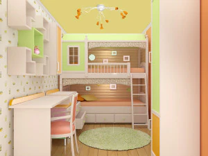 childrens bedroom model 3D Model