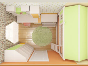 childrens bedroom model 3D Model