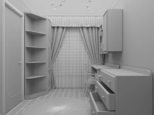 childrens bedroom model 3D Model