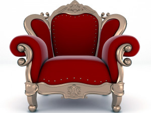 luxury armchair 159 3D 모델