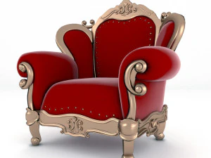 luxury armchair 159 3D Model