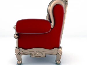 luxury armchair 159 3D Model