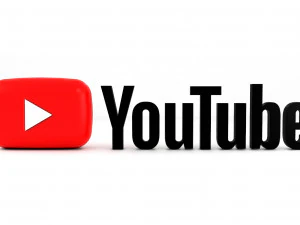 youtube logo 3D Model