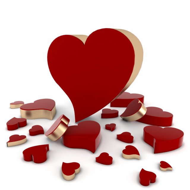 love Model 3D .c4d .max .obj .3ds .fbx .stl .blend 