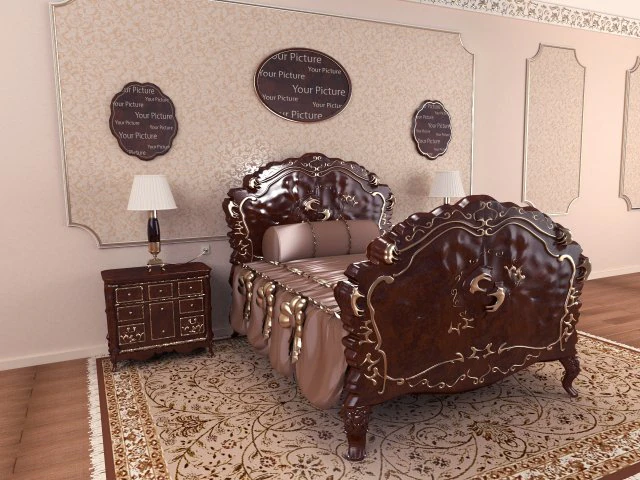 bed 89 3D Model .c4d .max .obj .3ds .fbx .stl .blend 