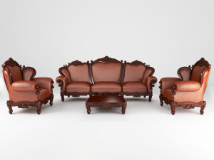 sofa luxury set158 3D Model