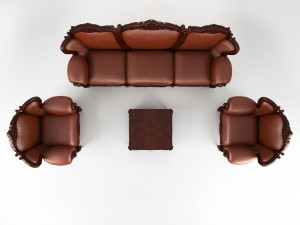 sofa luxury set158 3D Model