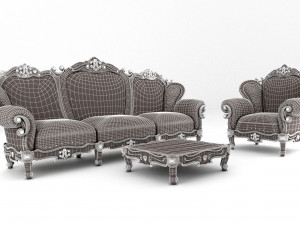 sofa luxury set158 3D Model