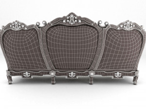 sofa luxury set158 3D Model