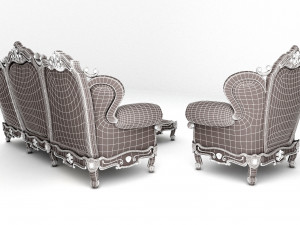 sofa luxury set158 3D Model