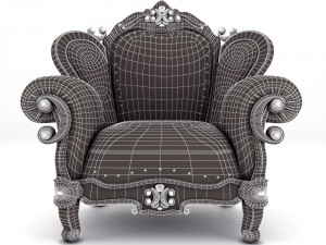 sofa luxury set158 3D Model