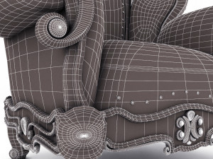 sofa luxury set158 3D Model